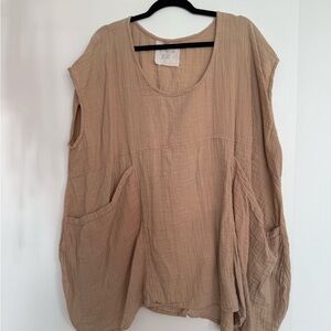 Acacia Swimwear Tan Tunic Top